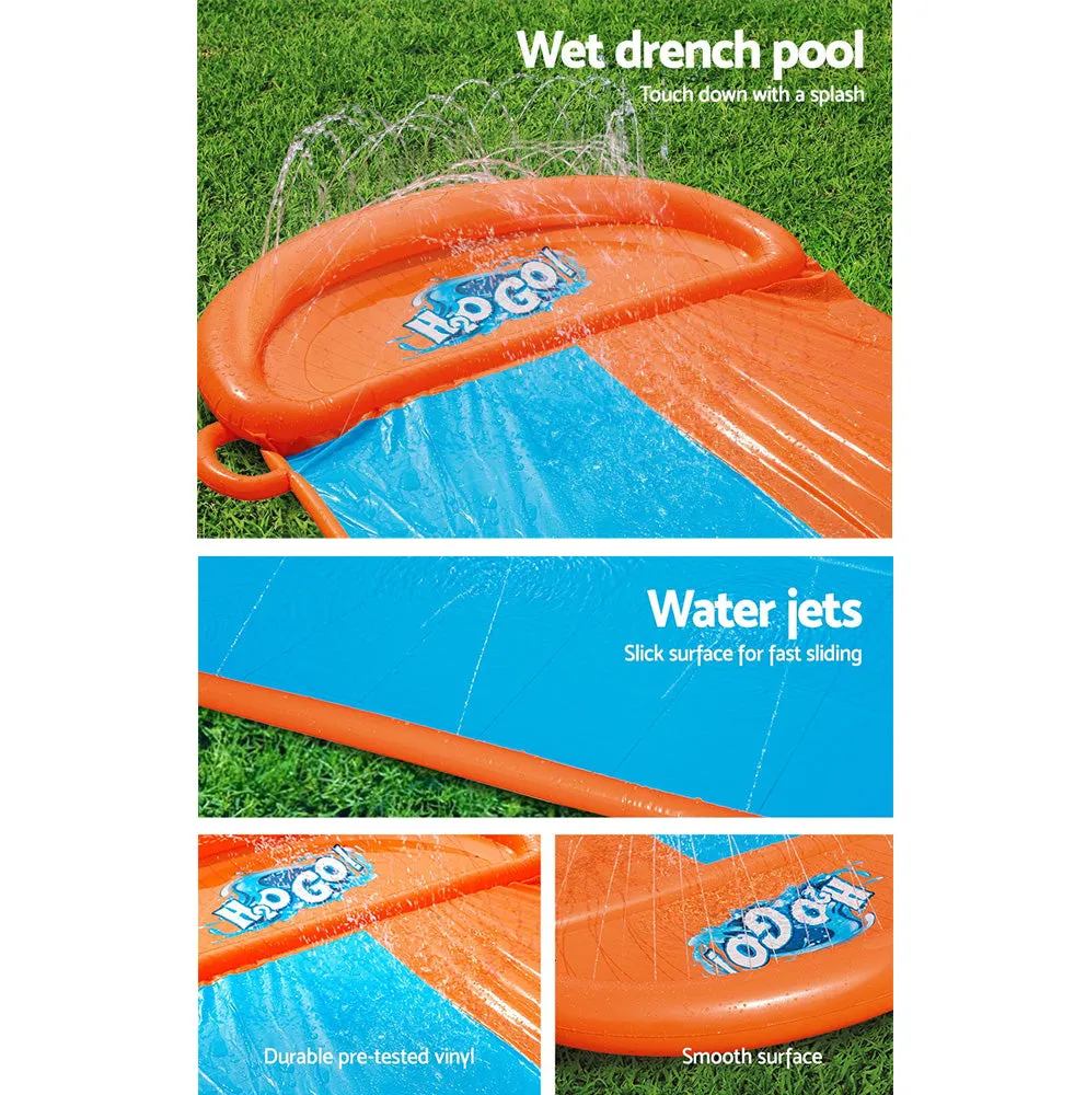 4.88m Dual Inflatable Water Slide with Splash Pad - Bestway