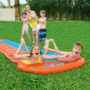 4.88m Dual Inflatable Water Slide with Splash Pad - Bestway