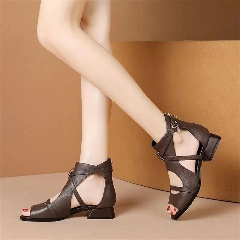 Ankle Strap Gladiator Flats