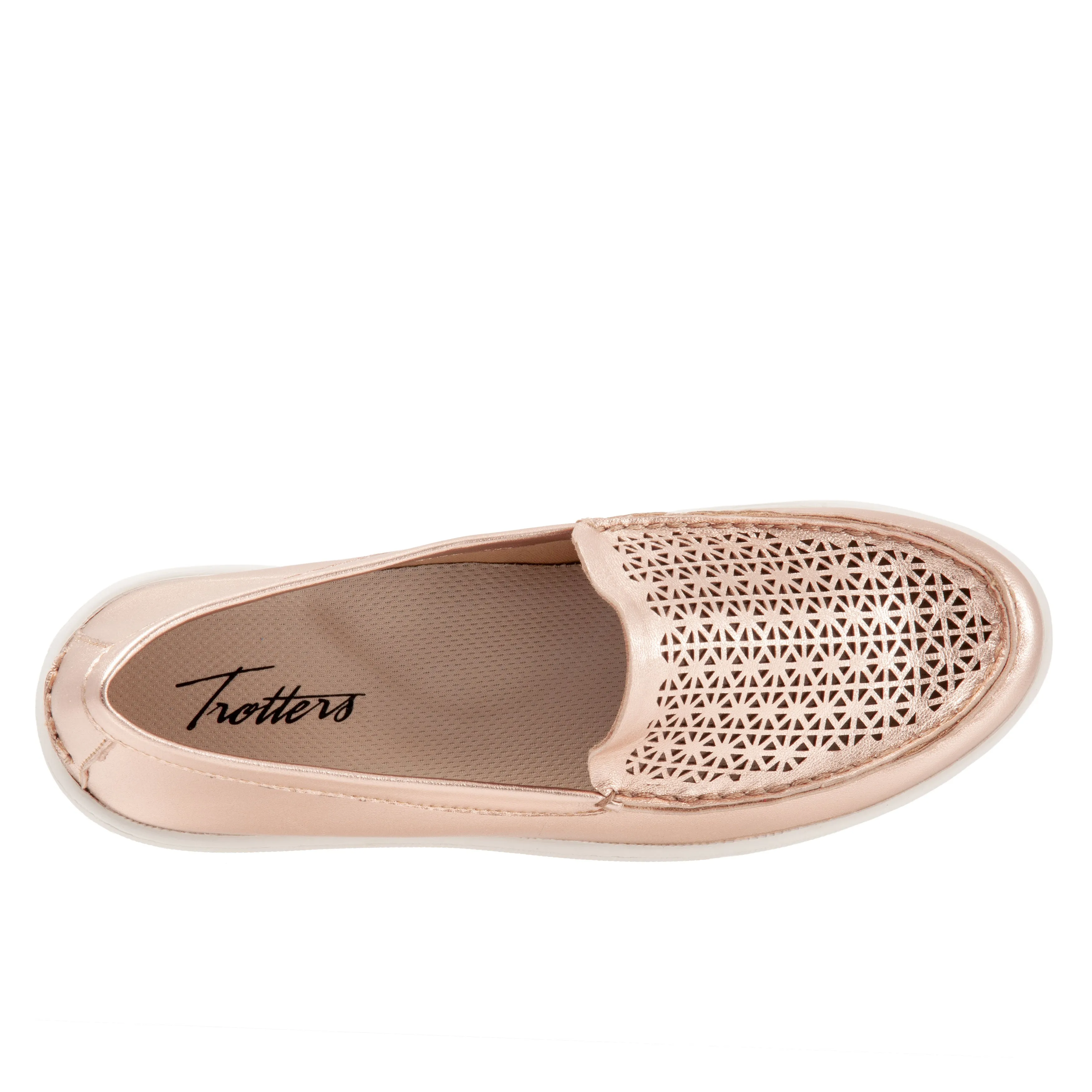 Audrey Rose Gold Slip On Shoes