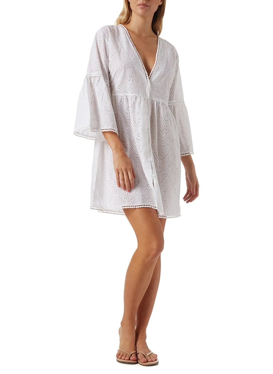 Beth White Short Kaftan
