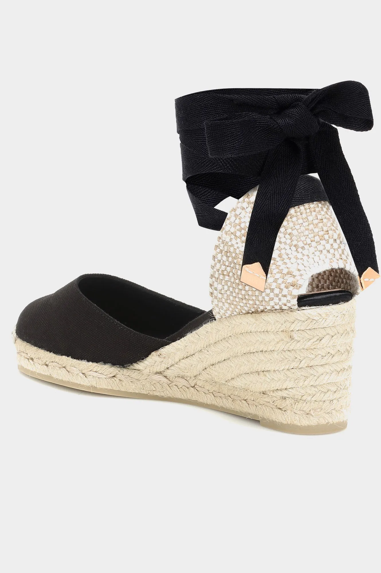 Carina Canvas Wedge Espadrilles | Black