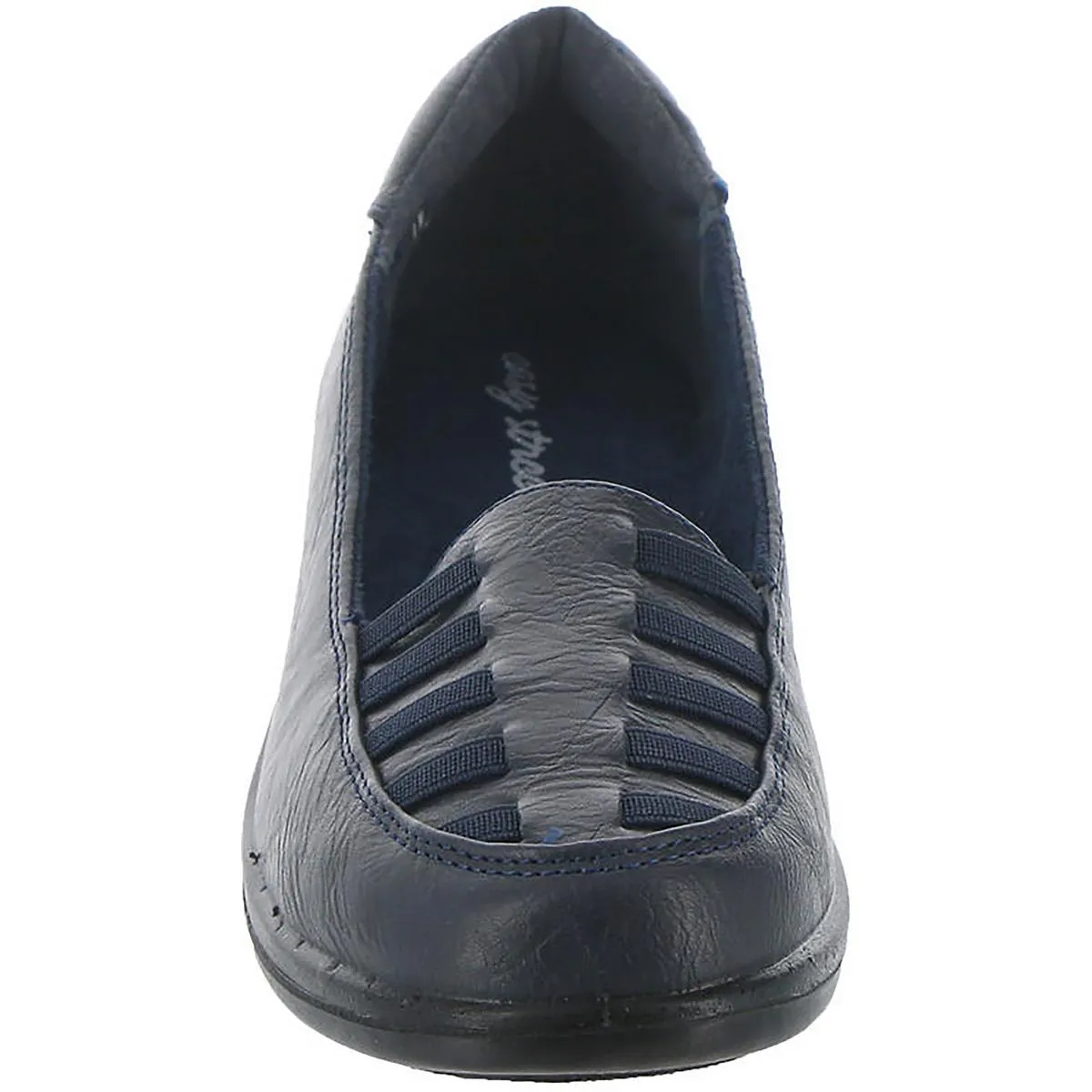 Easy Street Womens Genesis Faux Leather Slip-On Loafers