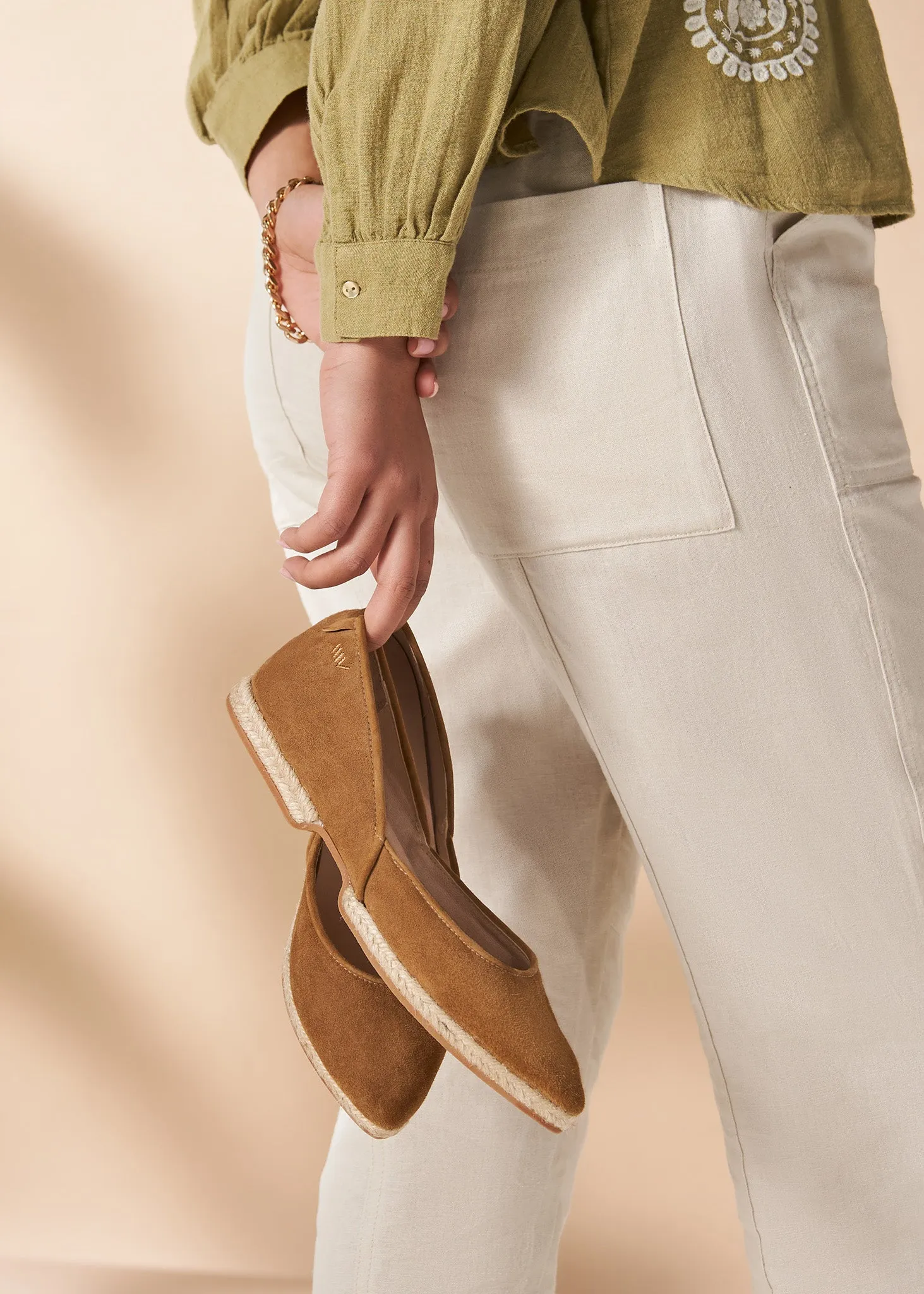 Garvet Suede Women's Espadrille Flats
