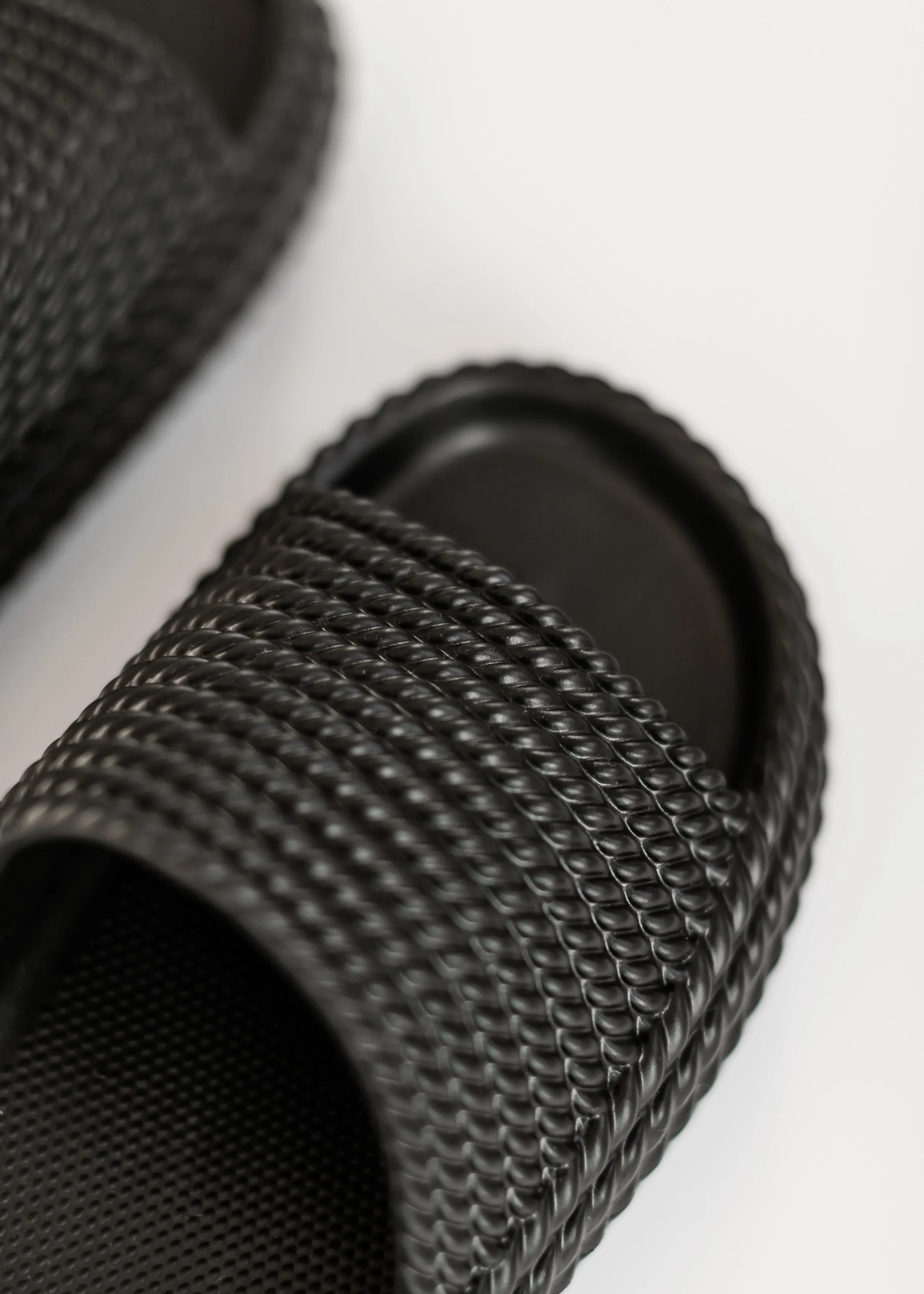 MIA™ Black Platform Cushioned Slide Sandal