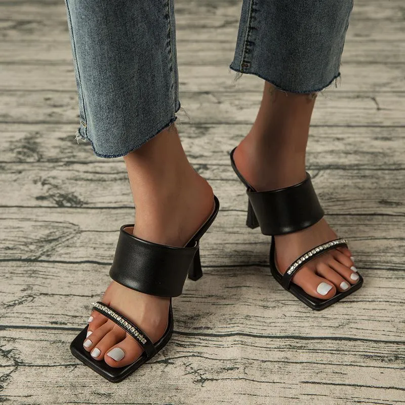 Minimalist Two Part Heeled Sandals