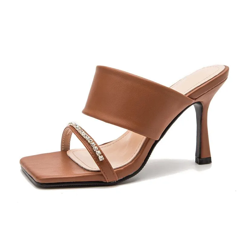 Minimalist Two Part Heeled Sandals
