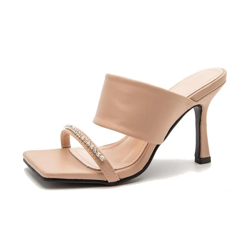 Minimalist Two Part Heeled Sandals