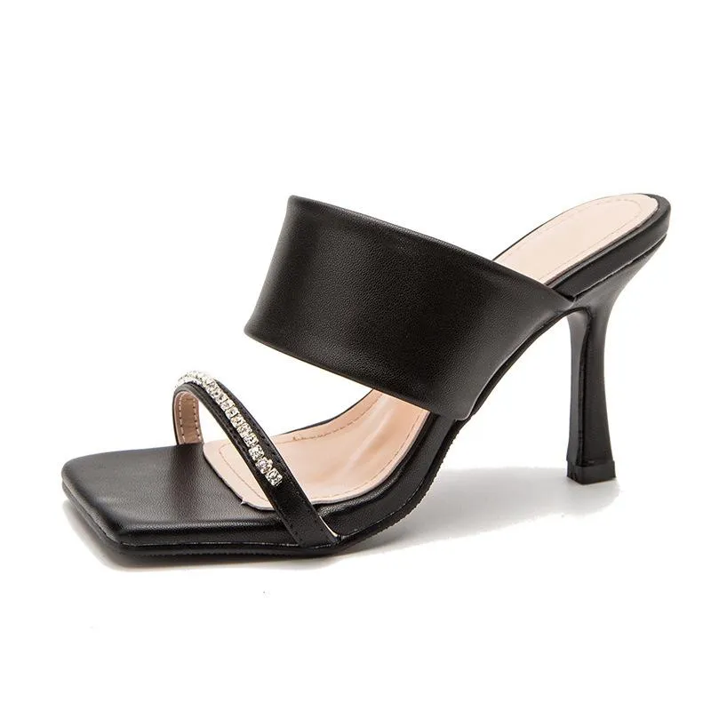 Minimalist Two Part Heeled Sandals