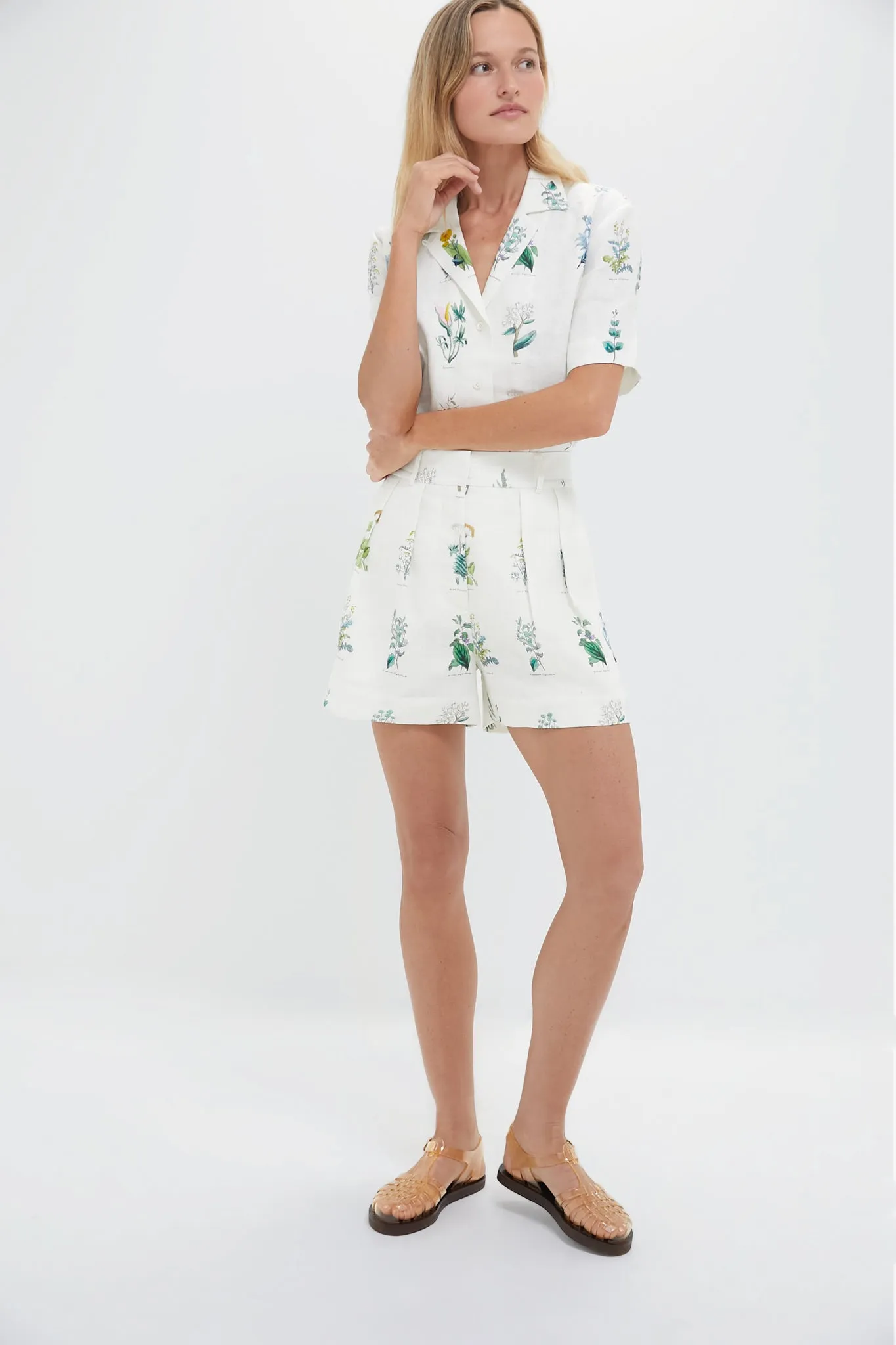Mist Greenhouse Floral Camp Shirt