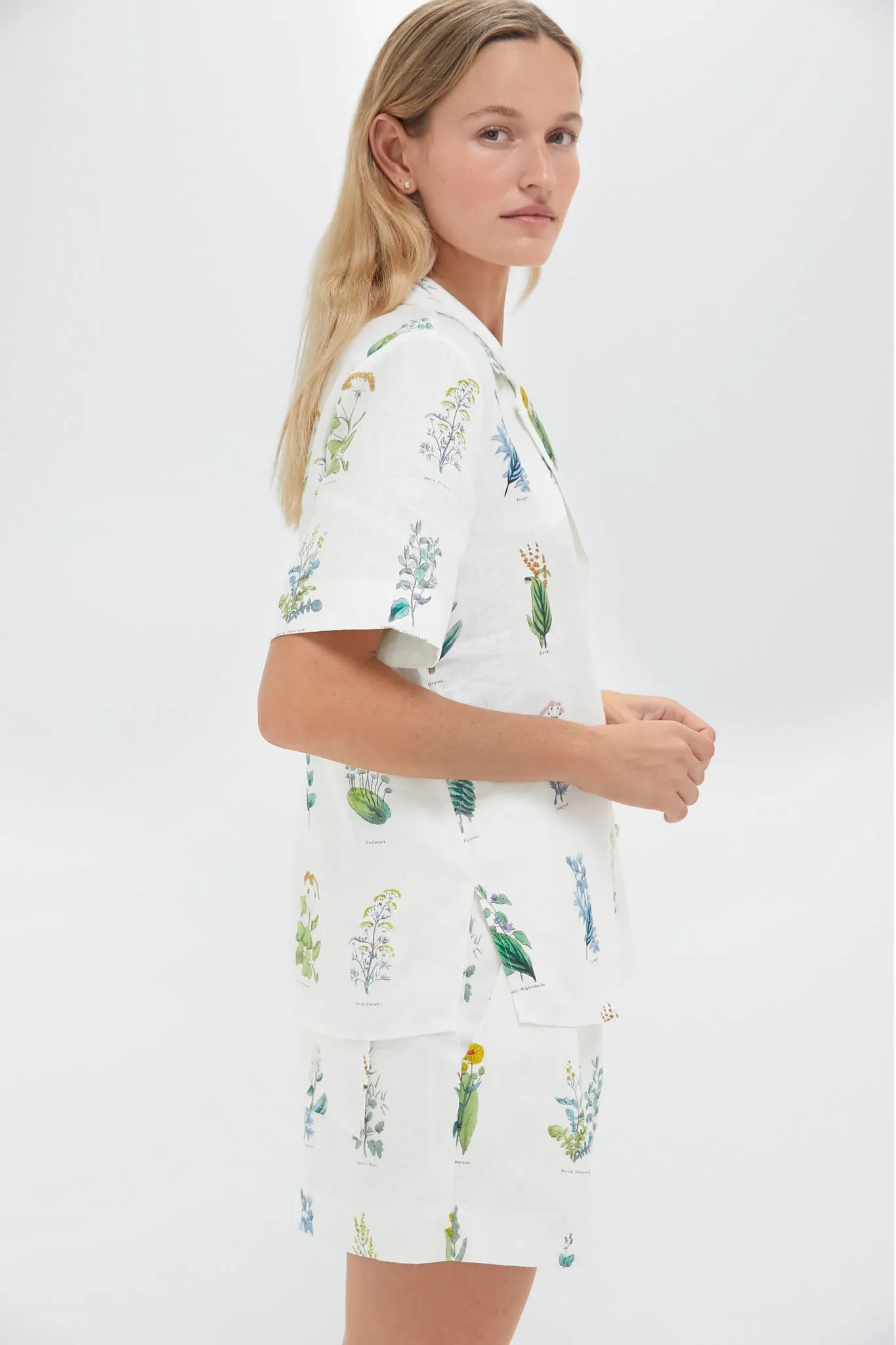 Mist Greenhouse Floral Camp Shirt