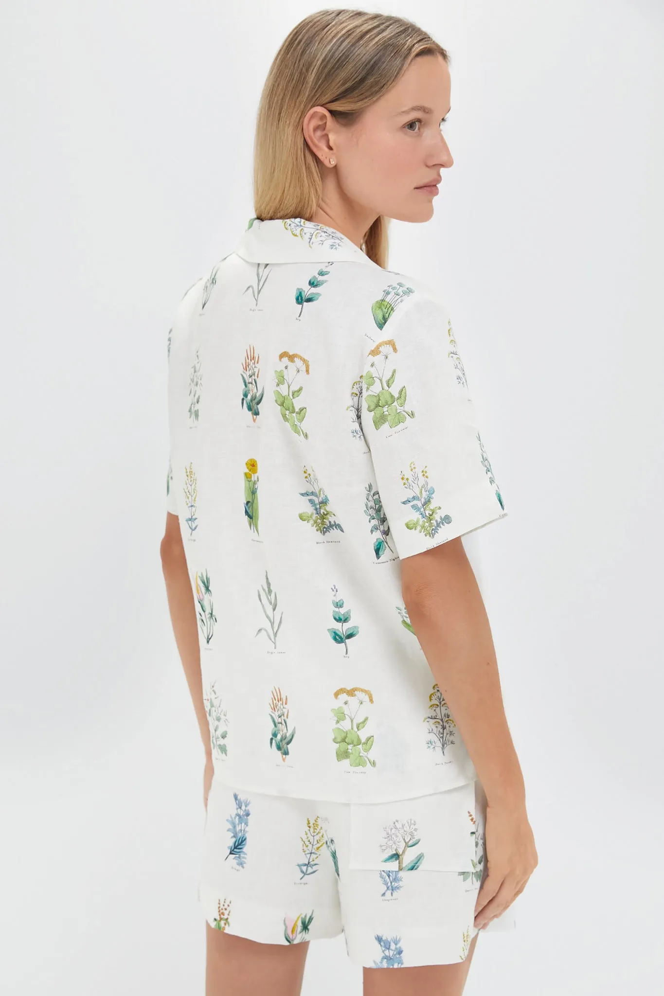 Mist Greenhouse Floral Camp Shirt