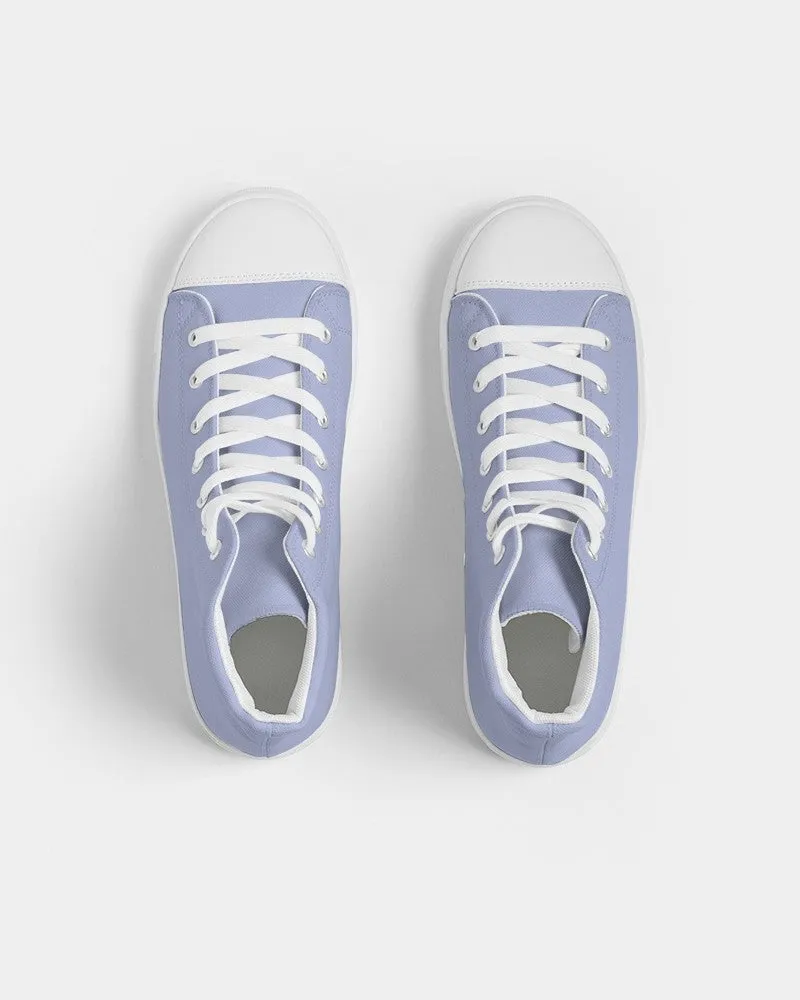 Pale Pastel Blue Women's High-top Canvas Sneakers | Women's | Bright Pale Pastel Blue | C30M22Y0K0