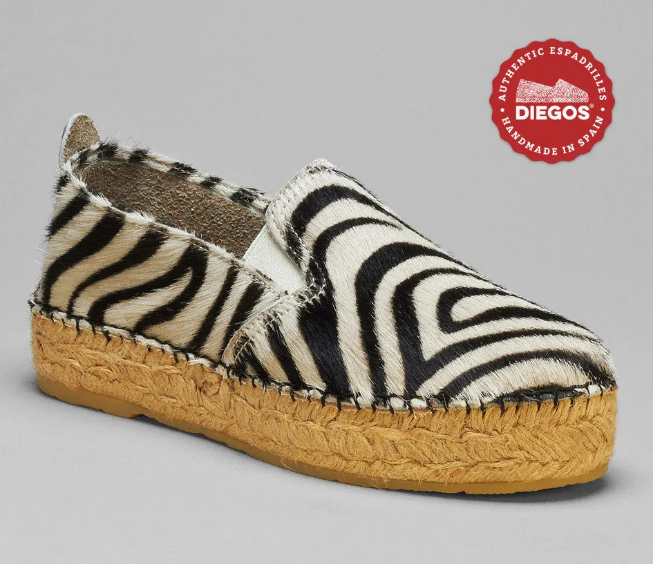 Platform leather espadrilles