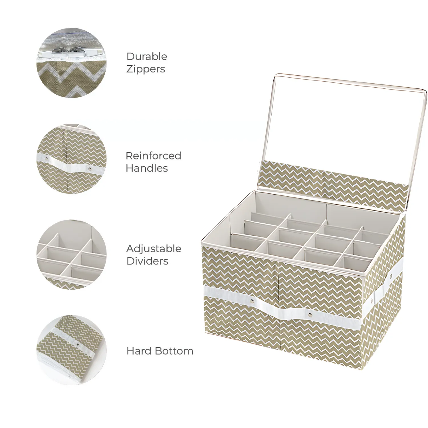 Qoolish 16-Pair Shoe Storage Organizer - Clear, Foldable, Space-Saving Shoe Cubby with Bottom Support