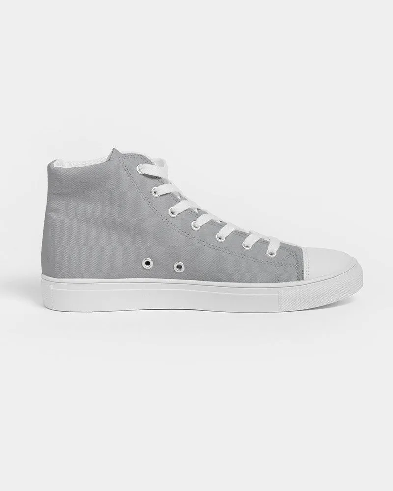Shaded Pale Gray High-Top Canvas Sneakers | Women's | C0M0Y0K30