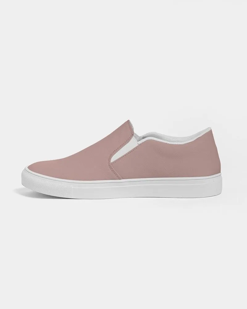 Shaded Pale Pastel Red Brown Slip-On Canvas Sneakers | Men's | C0M30Y22K30