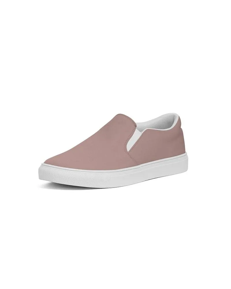 Shaded Pale Pastel Red Brown Slip-On Canvas Sneakers | Men's | C0M30Y22K30