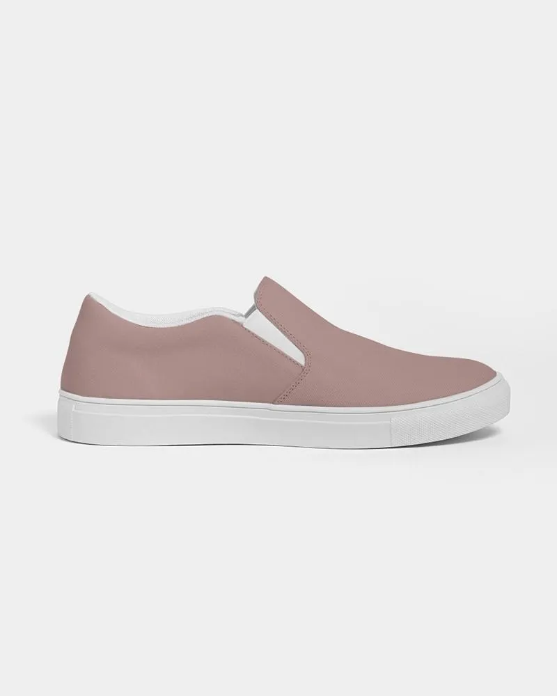 Shaded Pale Pastel Red Brown Slip-On Canvas Sneakers | Men's | C0M30Y22K30