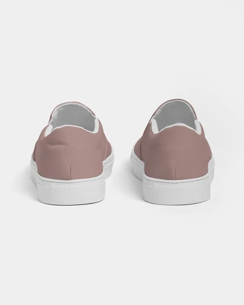 Shaded Pale Pastel Red Brown Slip-On Canvas Sneakers | Men's | C0M30Y22K30