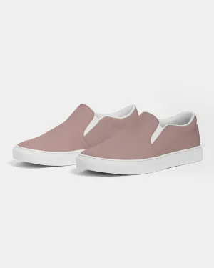 Shaded Pale Pastel Red Brown Slip-On Canvas Sneakers | Men's | C0M30Y22K30