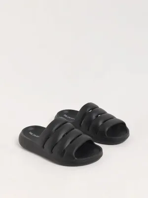 SOLEPLAY Black Multi-Strap Slides