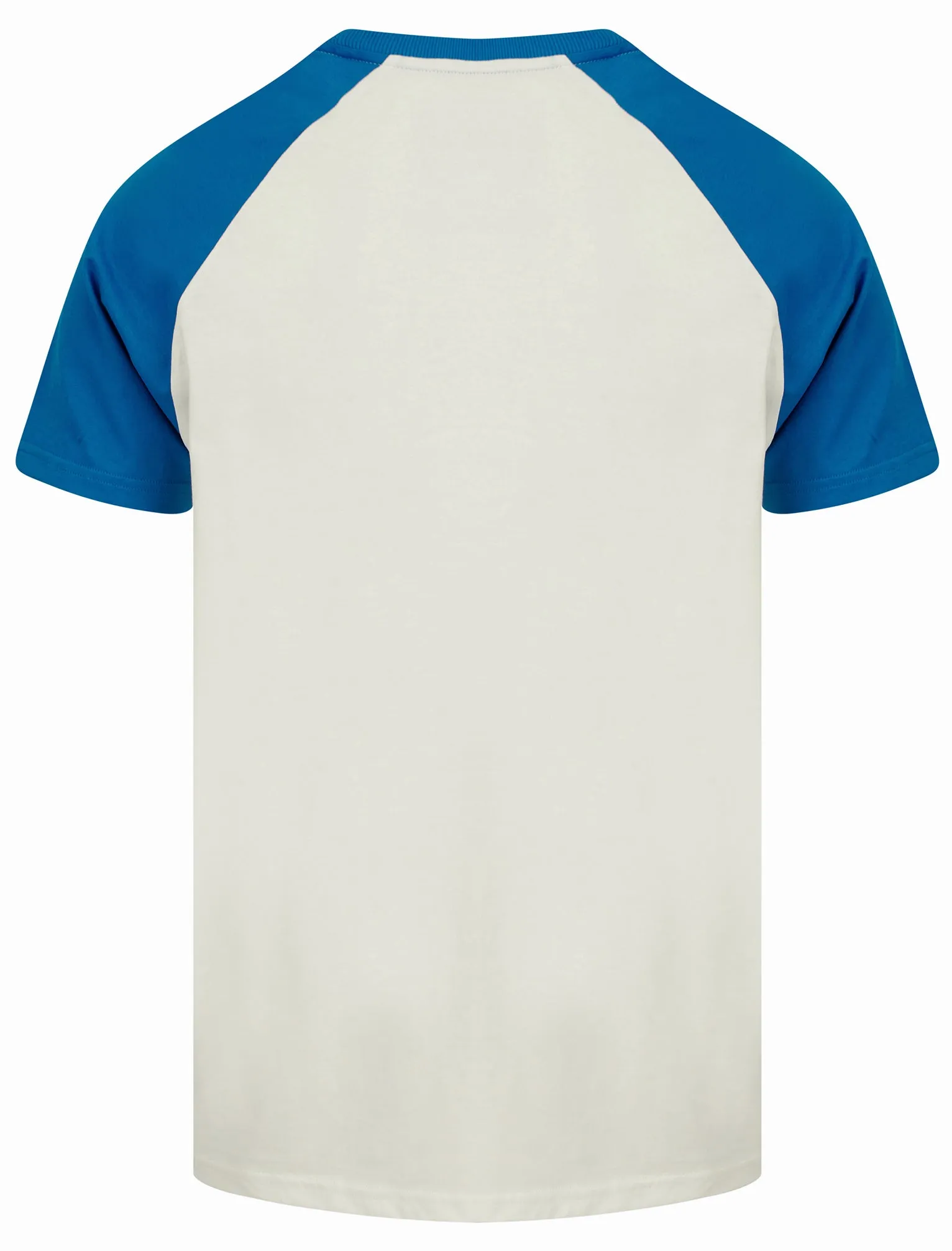 Summit Baseball Style Raglan Sleeve Crew Neck T-Shirt in Snow White - Tokyo Laundry