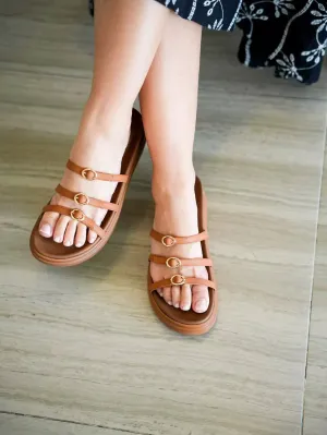 Triple Love Comfort Sandals Brown