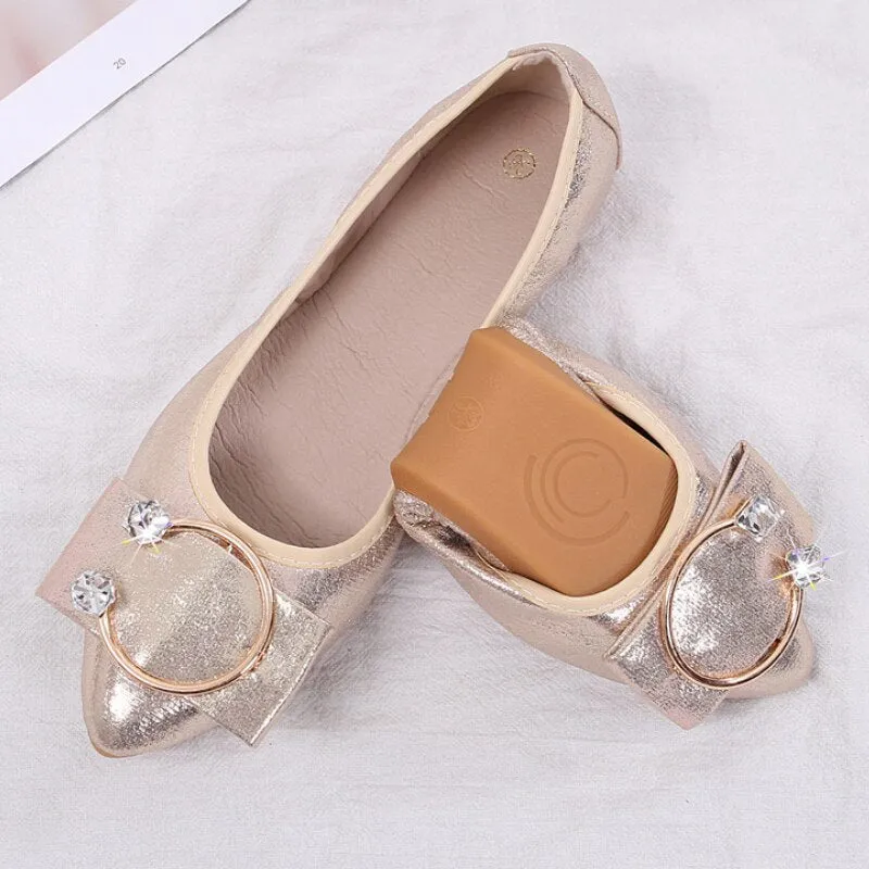 vanccy  Round Head Soft Bottom Shallow Mouth Mother Shoes Flat