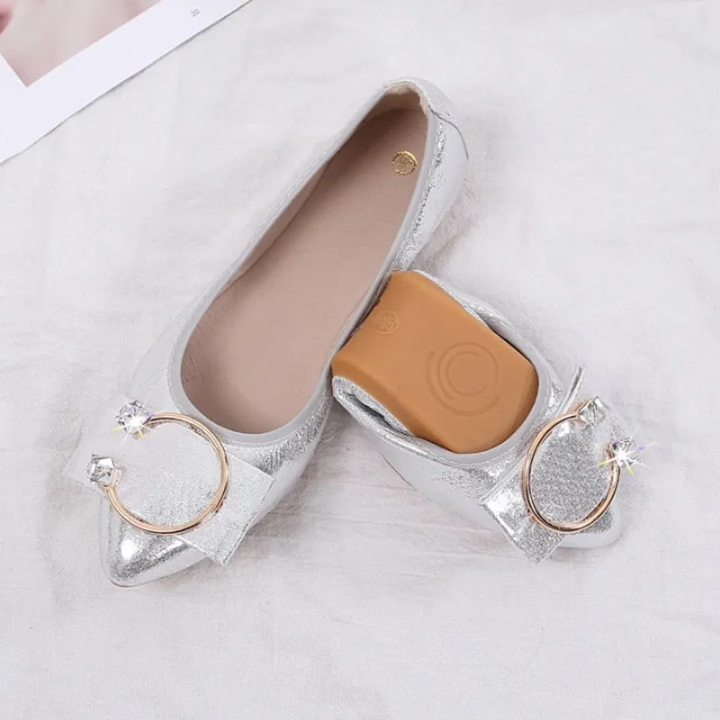 vanccy  Round Head Soft Bottom Shallow Mouth Mother Shoes Flat