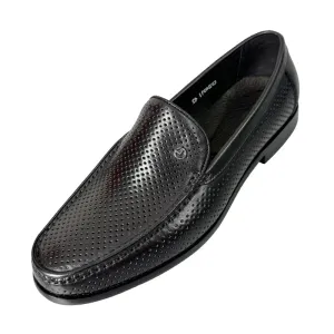 Veltique Glide Croc-textured Loafers