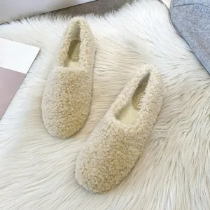 Warm Slip On Flats For Women