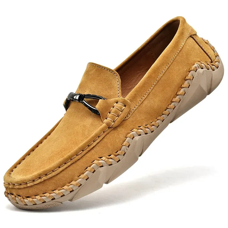 Zedmax Fashion Sleek Style Slip-on Leather Loafers